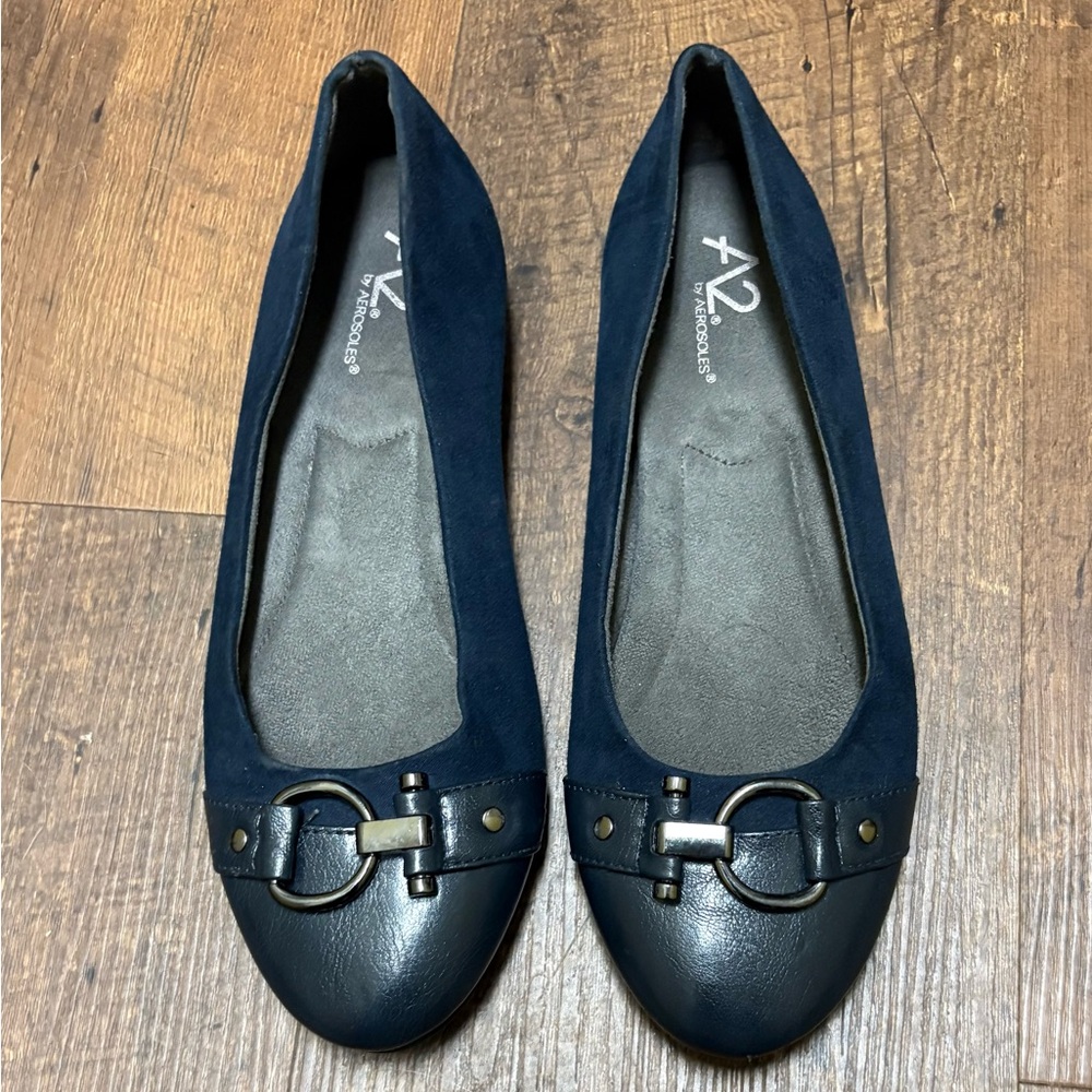 A2 By Aerosoles Women's Dark Blue Loafers